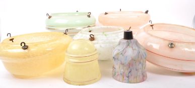COLLECTION OF 1930S ART DECO FLYCATCHER SHADES