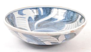 PAT BIRKS - POTTERY CERAMIC HAND PAINTED FRUIT BOWL