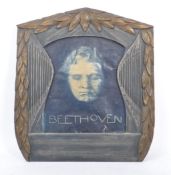 LATE 19TH CENTURY ARTS AND CRAFTS WOODEN PICTURE FRAME