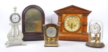 COLLECTION OF VINTAGE 20TH CENTURY MANTEL CLOCKS