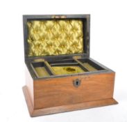 VICTORIAN 19TH CENTURY WALNUT LADIES JEWELLERY BOX