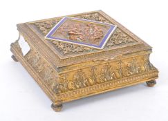 19TH CENTURY FRENCH JEWELLERY BOX WITH ROCOCO SCENE