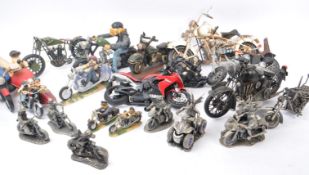 COLLECTION OF MOTORBIKE INTEREST FIGURINES