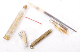 COLLECTION OF 20TH CENTURY CURIOS - PENS - CORKSCREW