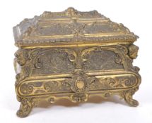 LIBERTY / ART NOUVEAU STYLE BRONZE JEWELLERY BOX