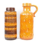 SCHEURICH - WEST GERMAN POTTERY - TWO MID CENTURY VASES