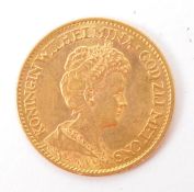 ROYAL DUTCH MINT - 10 GUILDER NETHERLANDS GOLD COIN