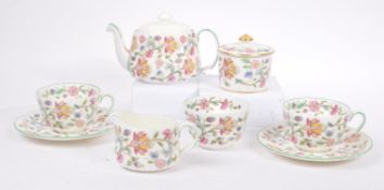 HADDON HALL - MINTON - VINTAGE 20TH CENTURY COUPLES TEA SET