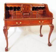 CHIPPENDALE REVIVAL MAHOGANY CARLTON HOUSE DESK