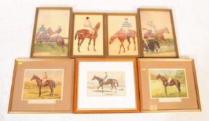 EQUESTRIAN INTEREST - COLLECTION OF RACE HORSE PRINTS