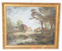 J K WHITTON - VINTAGE 20TH CENTURY OIL ON CANVAS PAINTING