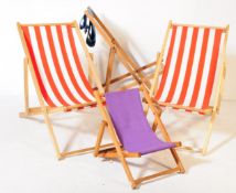 FOUR BEECH WOOD BEACH DECK CHAIRS