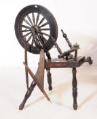 19TH CENTURY SCOTTISH WOOL SPINNING WHEEL