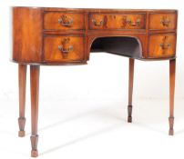 EARLY 20TH CENTURY EDWARDIAN 1900S MAHOGANY KIDNEY TABLE