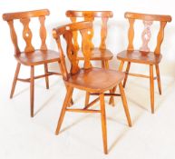 SET OF FOUR MID CENTURY BISTRO DINING CHAIRS