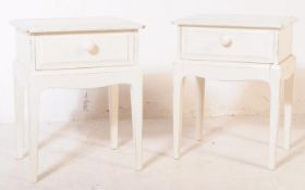 STAG - MINSTREL - PAIR OF MID CENTURY PAINTED BEDSIDES
