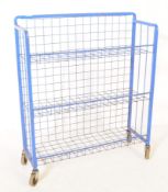 LATE 20TH CENTURY THREE TIER INDUSTRIAL TROLLEY