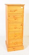 CONTEMPORARY COUNTRY PINE PEDESTAL CHEST OF DRAWERS