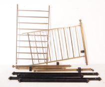 VICTORIAN BRASS & IRON DOUBLE BED FRAME