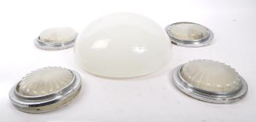 COLLECTION OF ART DECO LIGHTING - WALL LIGHTS AND FLY CATCHER