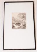 THOMAS COULTAS - FRAMED DRYPOINT ETCHING