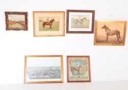 EQUESTRIAN INTEREST - COLLECTION OF HORSE RACING PRINTS