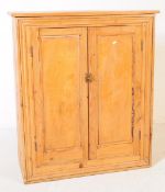 VICTORIAN 19TH CENTURY PITCH PINE SCHOOL CUPBOARD