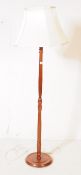 20TH CENTURY MAHOGANY STANDARD LAMP