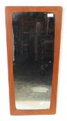 BRITISH MODERN DESIGN - MID CENTURY TEAK MIRROR