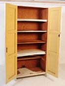 MID 20TH CENTURY PAINTED PITCH PINE KITCHEN CUPBOARD