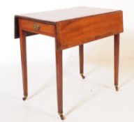 19TH CENTURY GEORGE III MAHOGANY PEMBROKE TABLE