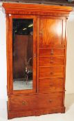 19TH CENTURY ARTS & CRAFTS MAHOGANY WARDROBE