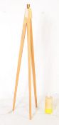 CONTEMPORARY BEECH FLOOR STANDING LAMP & ANOTHER