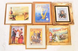 BREWERIANA INTEREST - COLLECTION OF WHISKEY PRINTS