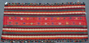 VINTAGE 20TH CENTURY SOUTH WEST JAJIM KILIM FLOOR RUG