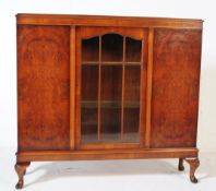 1940S QUEEN ANNE REVIVAL WALNUT BOOKCASE