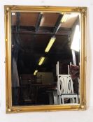 CONTEMPORARY OVERMANTEL GILT WALL MIRROR
