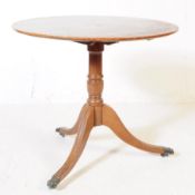 19TH CENTURY MAHOGANY INLAID TILT TOP TABLE