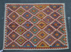 VINTAGE 20TH CENTURY ANATOLIAN TURKISH KILIM FLOOR RUG