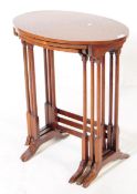 EDWARDIAN MAHOGANY INLAID NEST TABLES