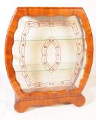 MID 20TH CENTURY WALNUT VENEER DISPLAY CABINET