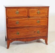 GEORGE III MAHOGANY CHEST OF DRAWERS