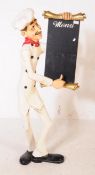 LARGE 20TH CENTURY FIBREGLASS CHEF STATUE