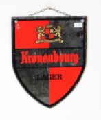KRONENBOURG - MID CENTURY ADVERTISING MIRROR