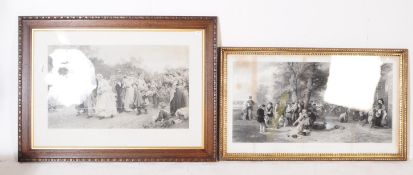 TWO LATE 29TH CENTURY ENGRAVINGS