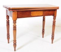 19TH CENTURY MAHOGANY CARD TABLE