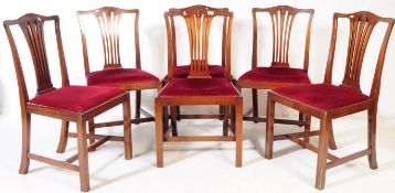 19TH CENTURY GEORGE III MAHOGANY DINING CHAIRS