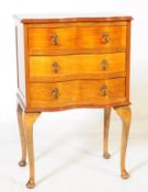 GEORGE III REVIVAL SERPENTINE FRONT CHEST OF DRAWERS