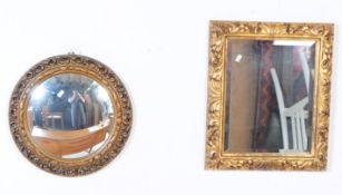 MID 20TH CENTURY FISHEYE CONVEX MIRROR W/ LATER EXAMPLE