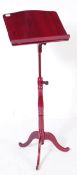 VICTORIAN MANNER MAHOGANY MUSIC STAND